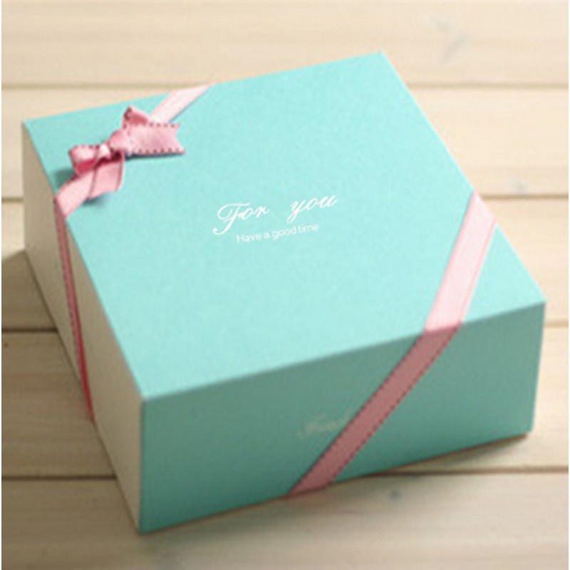 預購【小點食妝】6吋方形綠色蛋糕盒 芝士 慕斯 乳酪 蛋糕盒 餅幹烘焙 包裝盒