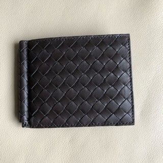 保證全新正品 Bottega Veneta BV 深咖啡色 鈔票夾 鈎鈔票 短夾