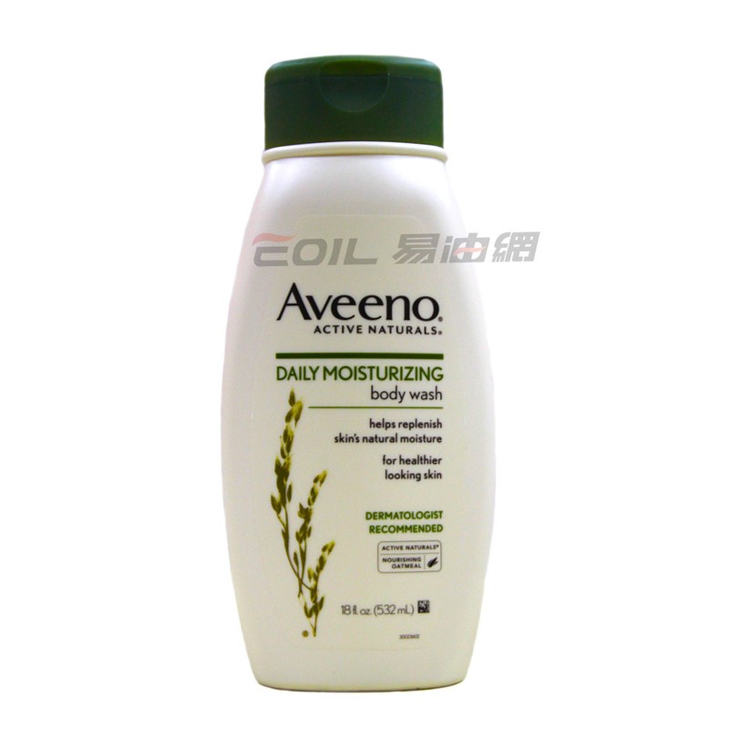 【易油網】Aveeno 燕麥每日舒緩保濕沐浴乳 Natural Daily 18oz/532ml #01297