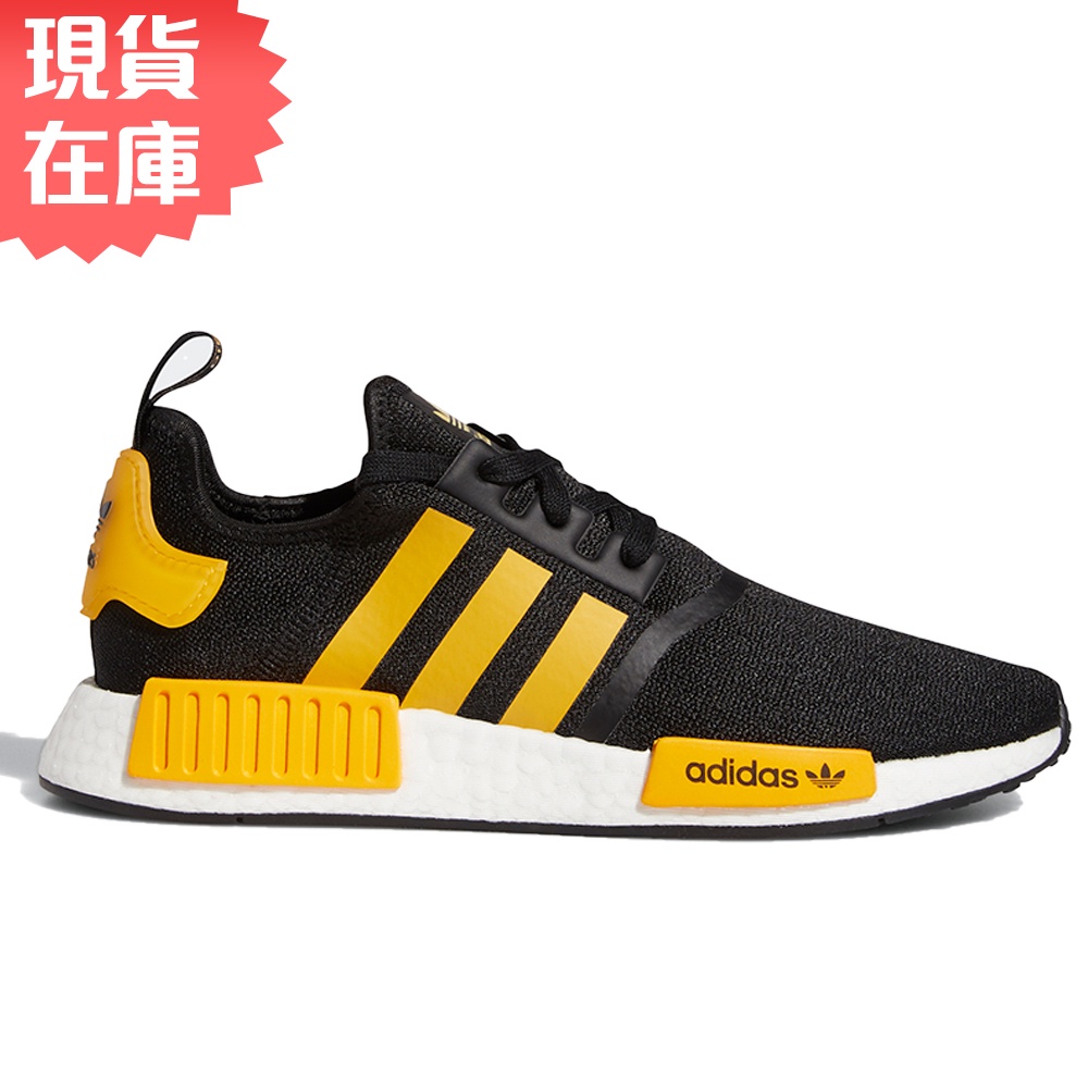 ADIDAS NMD_R1 男鞋 慢跑 休閒 BOOST 襪套 透氣 黑 黃【運動世界】FY9382