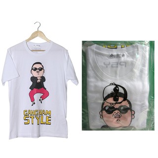 PSY [ Official Short-sleeved Shirt (White) ] GANG NAM STYLE
