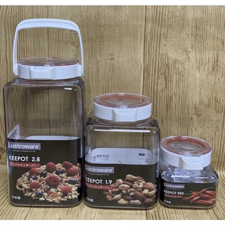 【霏霓莫屬】日本製 Lustroware Keepot 密封罐 保鮮盒 可機洗 食物保存罐
