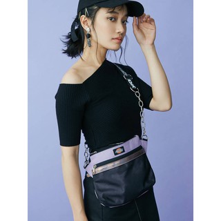 日本品牌 MURUA 限定 全新專櫃商品 Dickies & MURUA 聯名款 肩包 紫色 黑色 現貨