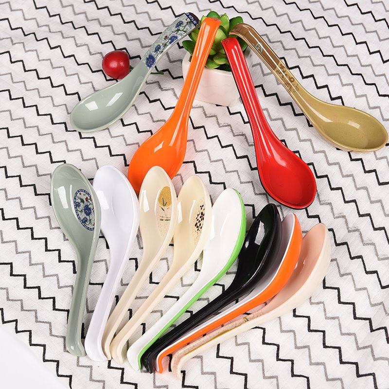 【現貨】30 hook color melamine spoon scoop plastic dipper imitat
