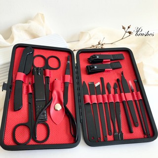36 brushes｜特惠現貨☆ 專業修指甲 18件組【NA1007】 指甲剪 修眉 修鼻毛剪 美甲組