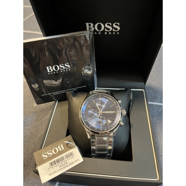 全新正品 德國🇩🇪HUGO BOSS 男錶 商務三眼鋼帶石英錶⌚️1513478