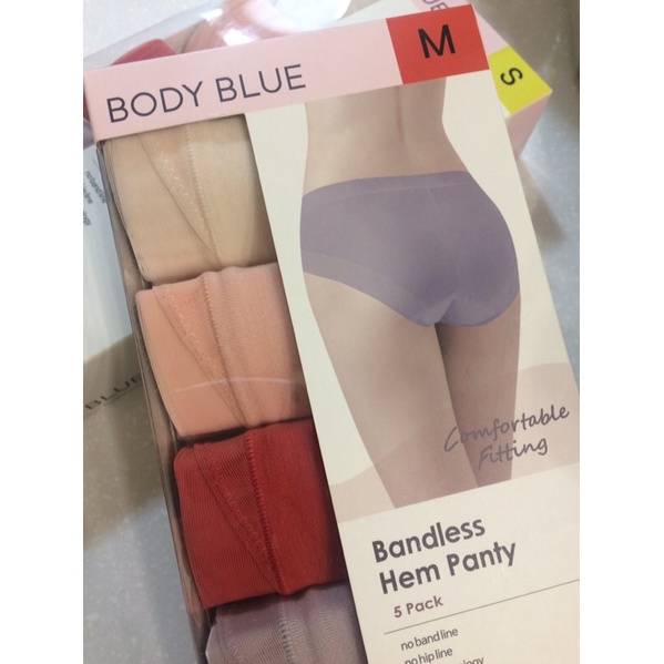 Body Blue女無痕內褲5入組-M
