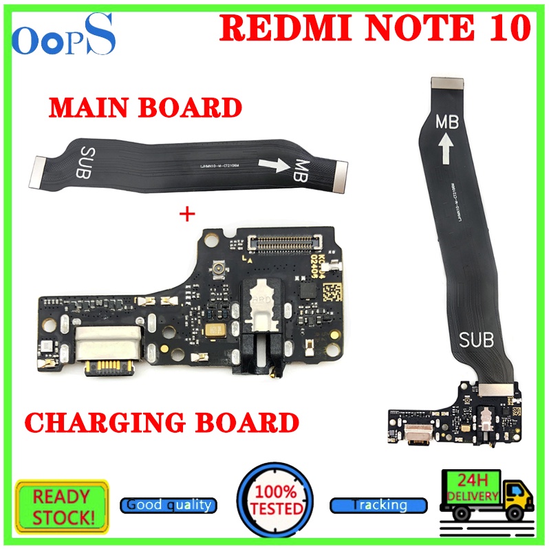XIAOMI Note10 USB 充電端口充電板排線適用於小米 Redmi Note 10 主板主板連接器柔性色帶更換