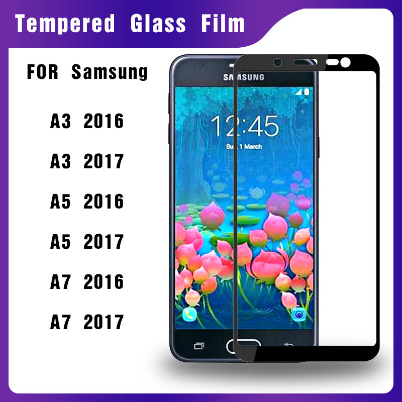 SAMSUNG 9d鋼化玻璃貼膜三星galaxy A3 A5 A7 2016 2017 A310 A320 A510 A