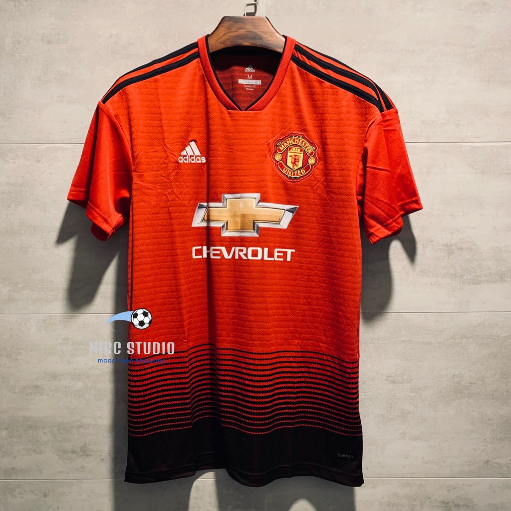 (空衣)全新正品adidas Manchester United 2018/19曼聯主場球迷版短袖足球衣歐霸英超