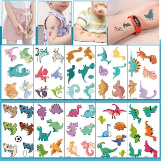 恐龍紋身貼 防水 兒童 卡通 霸王龍 派對 玩具 紋身 貼紙
