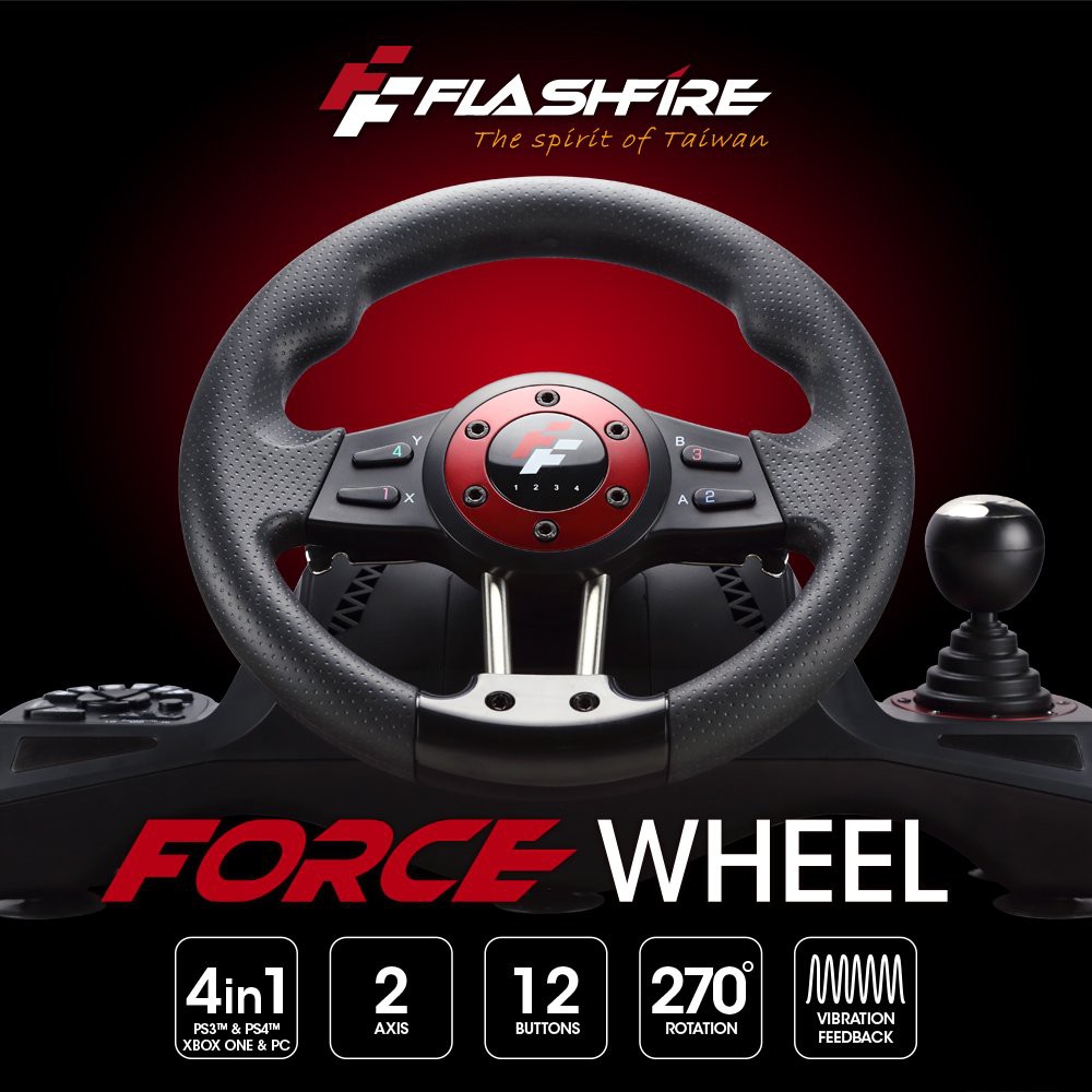 現貨全新 NS Switch PC PS 富雷迅 FlashFire ForceWheel 原力之翼 方向盤 瑪利歐賽車