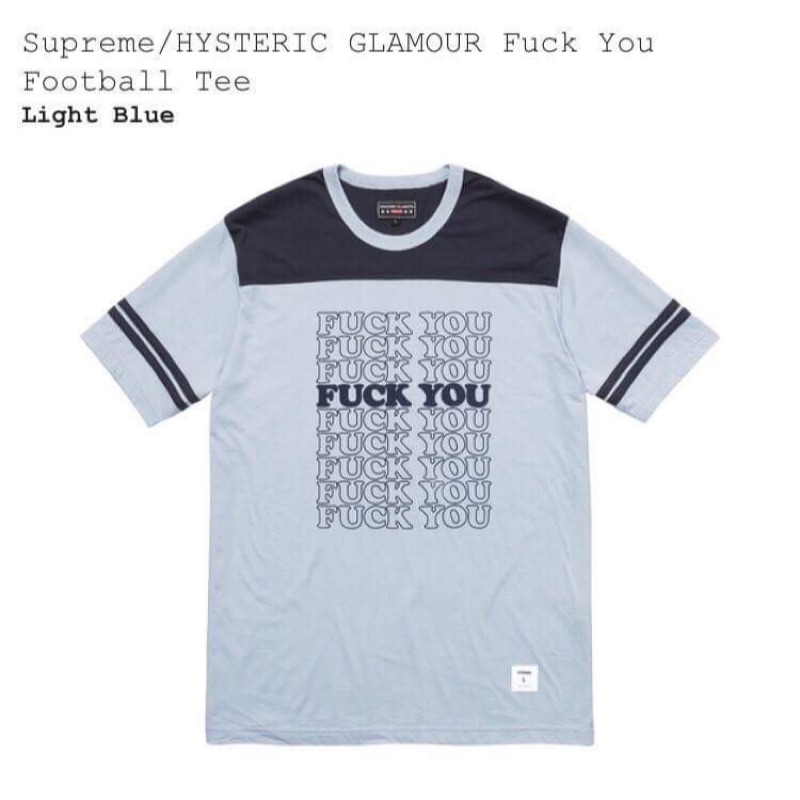 supreme tee blue