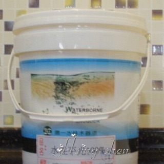 【( *^_^* ) 新盛油漆行】水性木器漆透明100%平光面漆+木器專用刷2.5吋+400#砂紙2張
