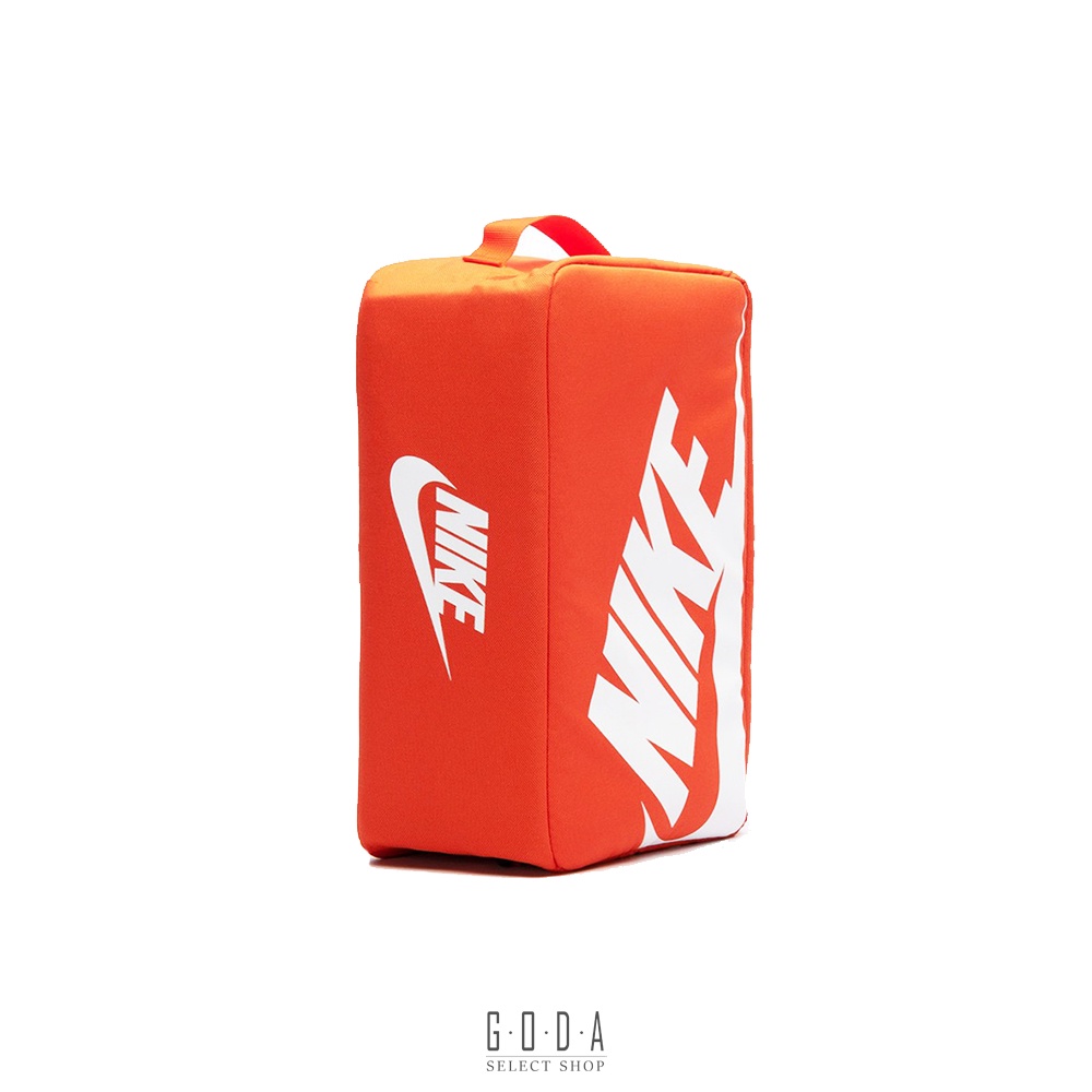 【NIKE SHOES BOX BAG】手提鞋袋(運動必備) 鞋盒樣式｜經典 橘白 BA6149-810 GODA 夠搭