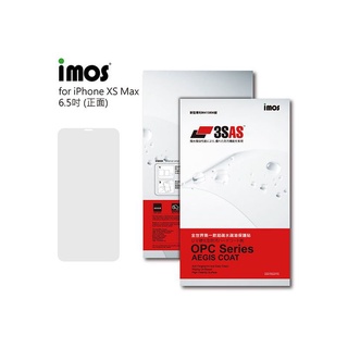 imos 【官方旗艦館】3SAS iPhone Xs Max 6.5吋 疏油疏水螢幕保護貼(塑膠製品)附鏡頭貼