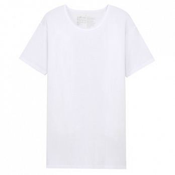 [MUJI無印良品]男棉混乾爽涼感網織圓領短袖T恤L白色