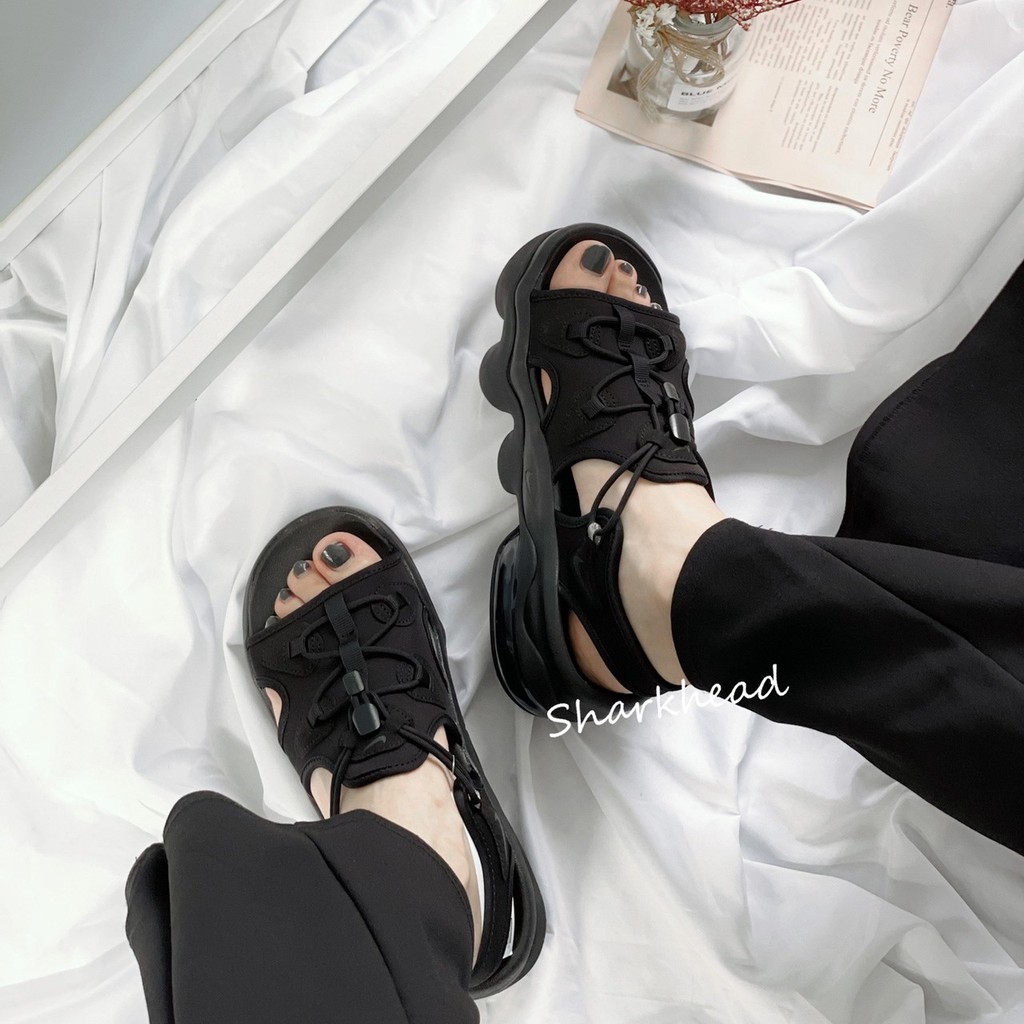 【Sharkhead】 現貨 Nike Air Max Koko Sandal 涼鞋 厚底 白 黑 CI8798-003