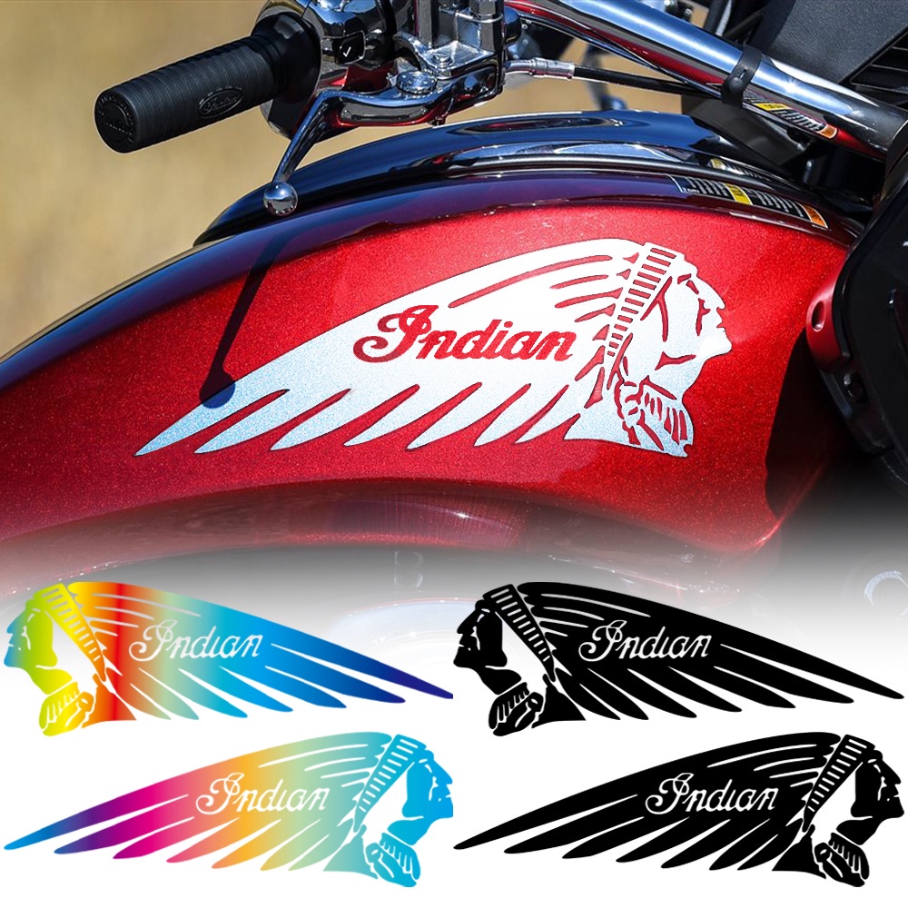 HARLEY DAVIDSON 印度羽毛頭 VF750 883 雕塑風格摩托車貼紙反光油箱貼花適用於哈雷戴維森路王經典街