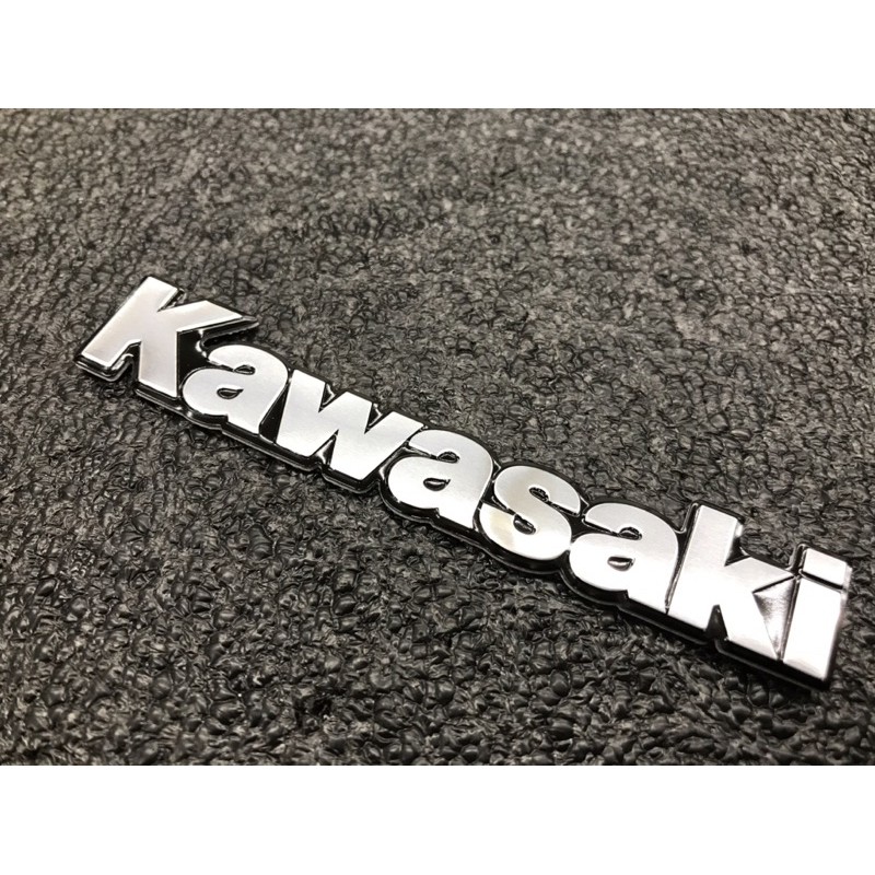 🔰 Kawasaki 鋁合金 防水 貼紙 LOGO標誌 立體貼紙 造型 飾貼