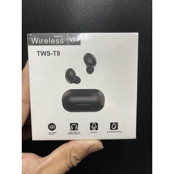 全新品 未拆封 無線藍芽耳機 wireless tws-t8 藍芽v5.0 無線耳機