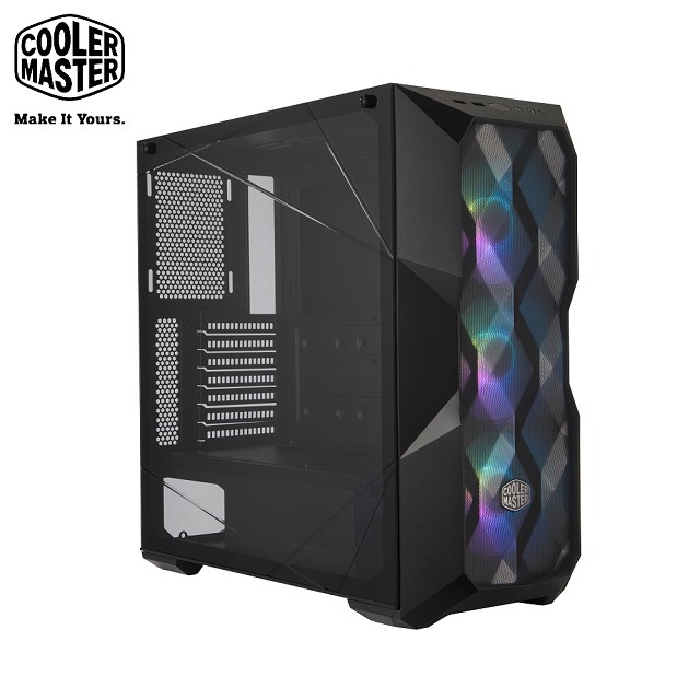 CoolerMaster MasterBox TD500 MESH (黑&amp;白/玻璃側板)(內附三顆12cm)【橘子工業】