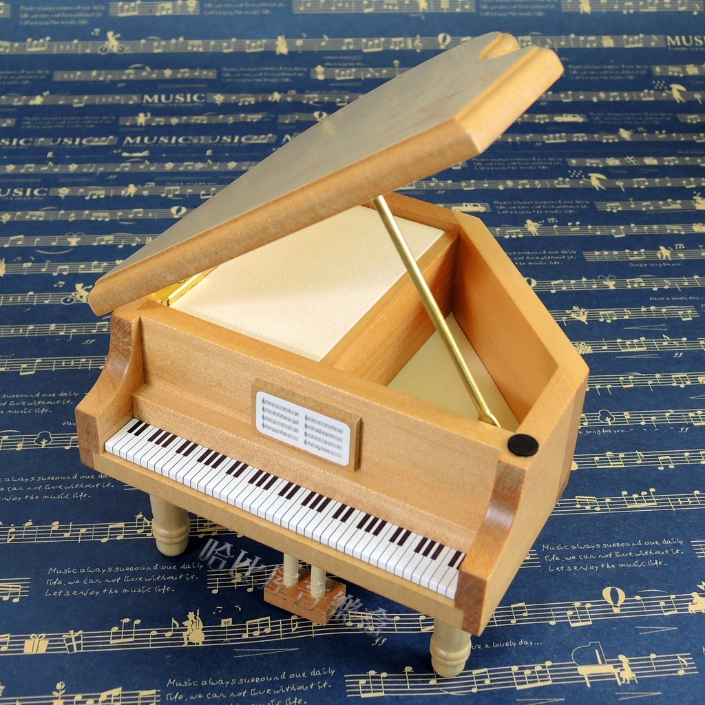 【哈比屋音樂盒】原木鋼琴音樂盒 日本製 SANKYO音樂機芯
