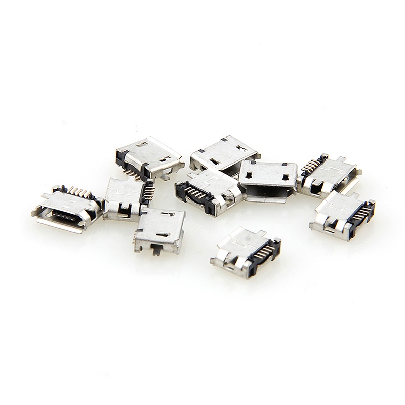 Vivi 10 件微型 USB MK5P 5 針母連接器微型 USB 充電插座直