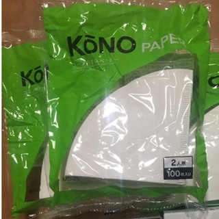 kono咖啡手沖器材1～2人用錐型濾紙（白）