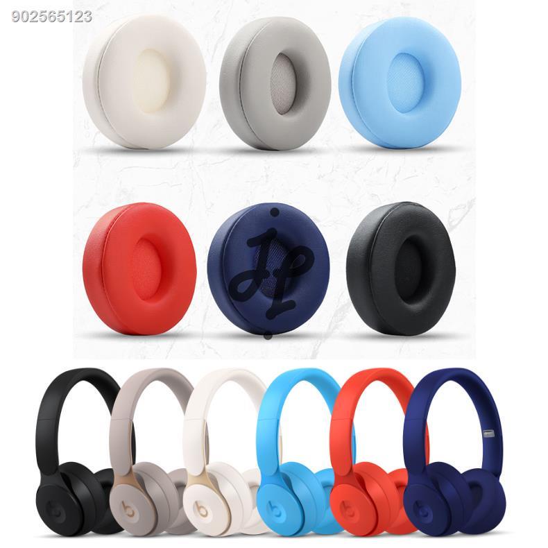 J&amp;J耳機替換耳罩適用於 Beats Solo Pro Wireless 頭戴式降噪耳機 耳機套 耳機維修配件 耳機翻