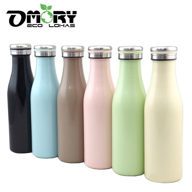 【OMORY】牛奶造型不鏽鋼保冷/保溫瓶450ml