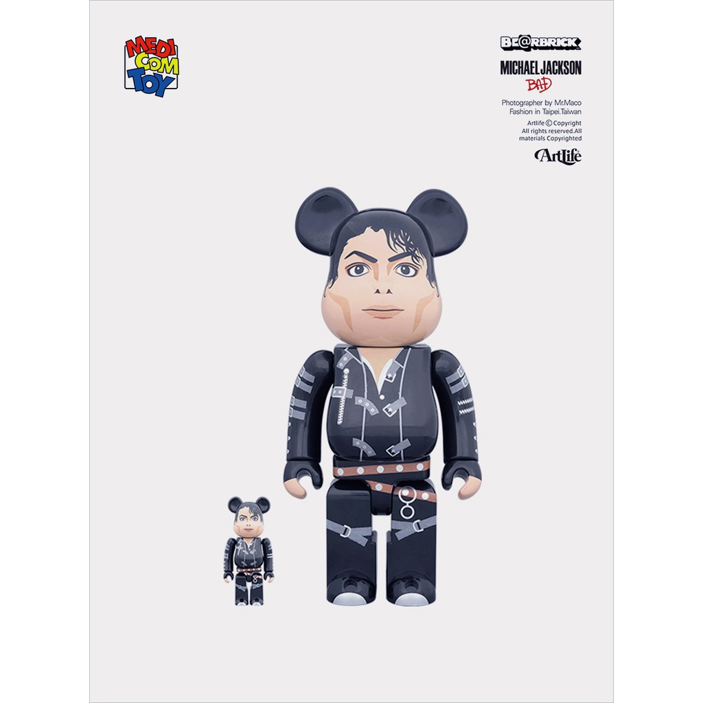 ArtLife @ MEDICOM BE@RBRICK 500% Michael Jackson BAD 麥克傑克森