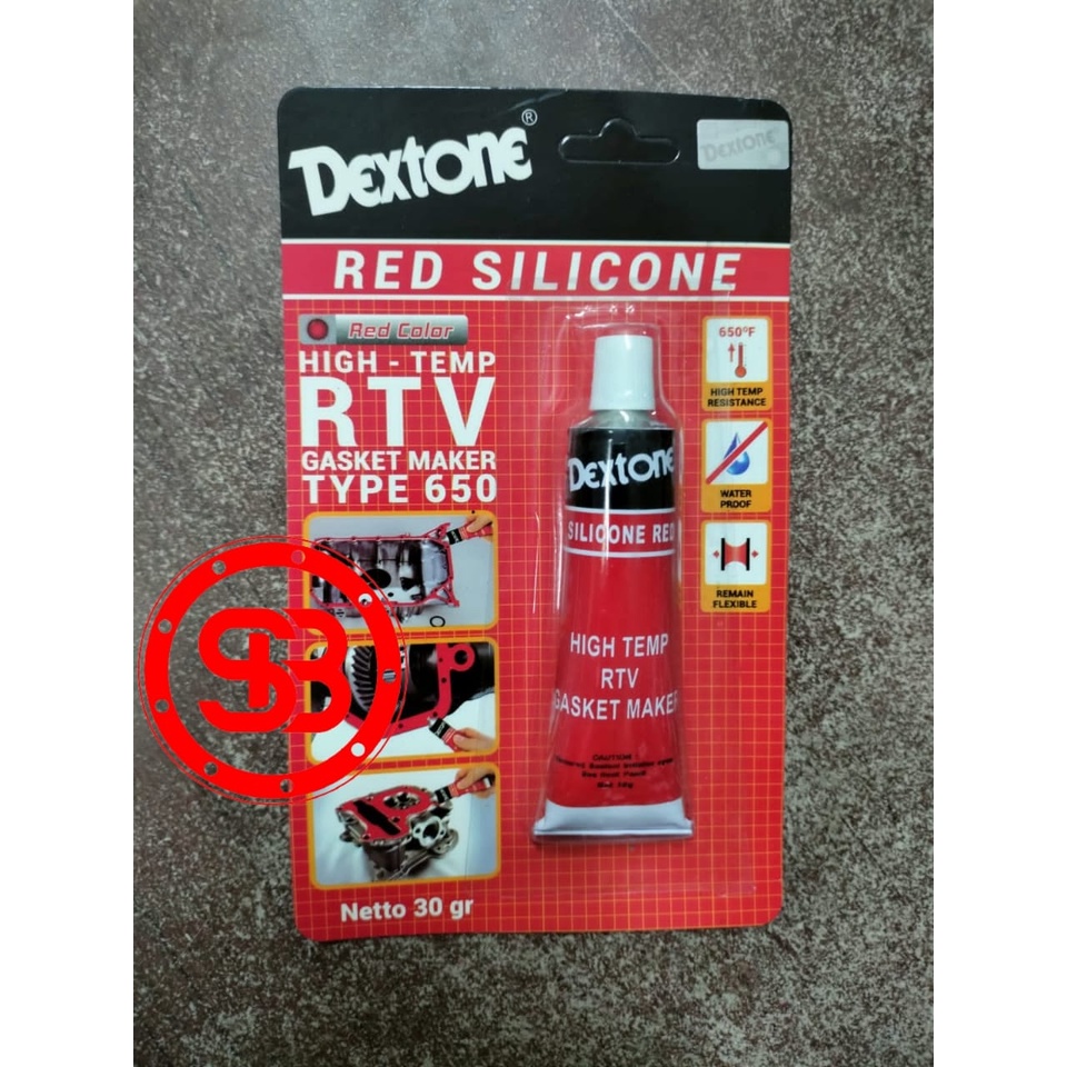 Merah紅色矽膠膠30gr紅色矽膠紅色墊片膠