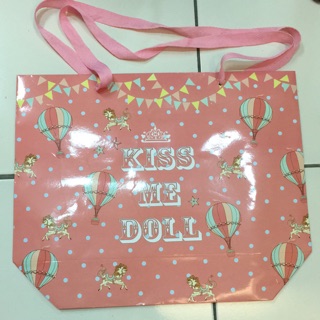Kiss me doll 紙袋 全新