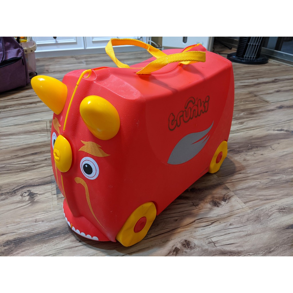[Trunki] 英國兒童行李箱 小紅龍款 二手八成新