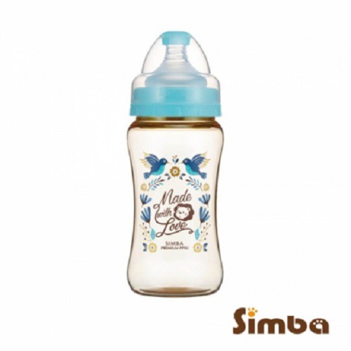 【小獅王辛巴Simba】桃樂絲PPSU寬口雙凹奶瓶270ml(天藍) - 德昌藥局