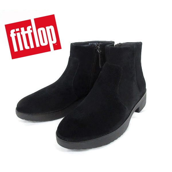 FitFlop MARIA SUEDE ANKLE BOOTS 麂皮短靴 (黑)