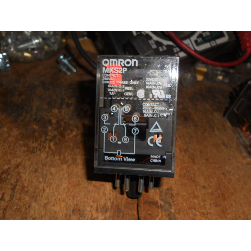 OMRON 小型電力繼電器MK-S MKS2P 線圈DC24V