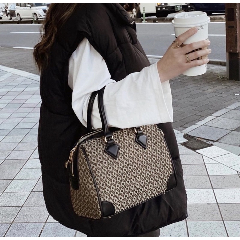 少し豊富な贈り物 MOUSSY マウジー モノグラム ボストンバック Lサイズ