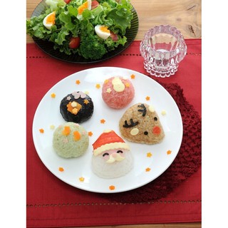 日本 ARNEST 聖誕老公公 麋鹿 飯糰模型 親子創意料理 飯糰 便當DIY 野餐 1組 灰熊SONG
