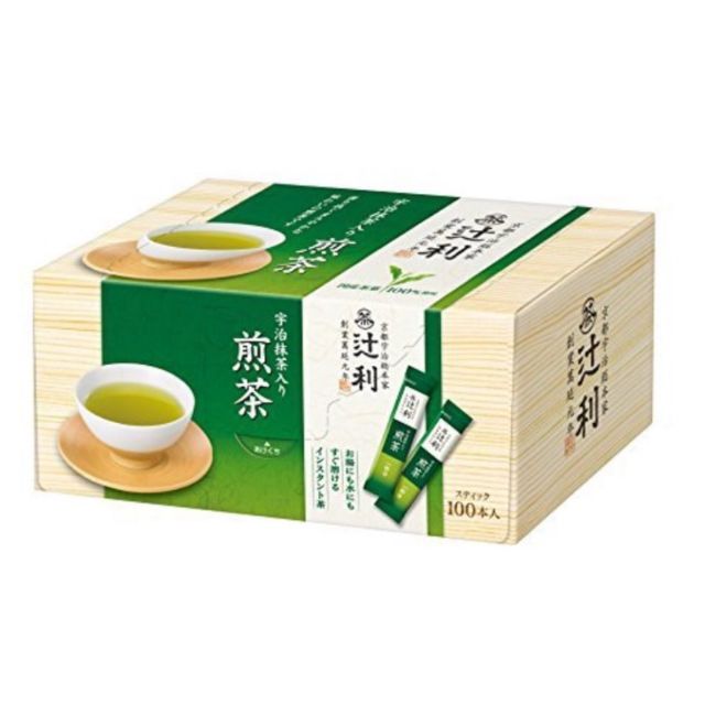 現貨-辻利達利宇治抹茶煎茶粉粉- 無糖粉狀 ㄧ盒100pcs