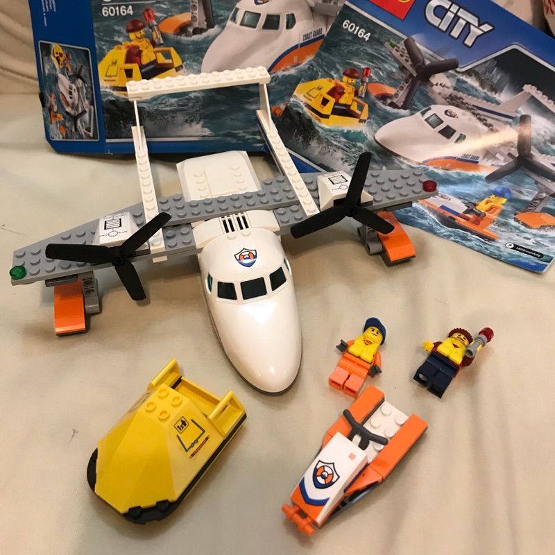 Lego city 樂高 60164 海岸巡防救援飛機 附盒無缺件