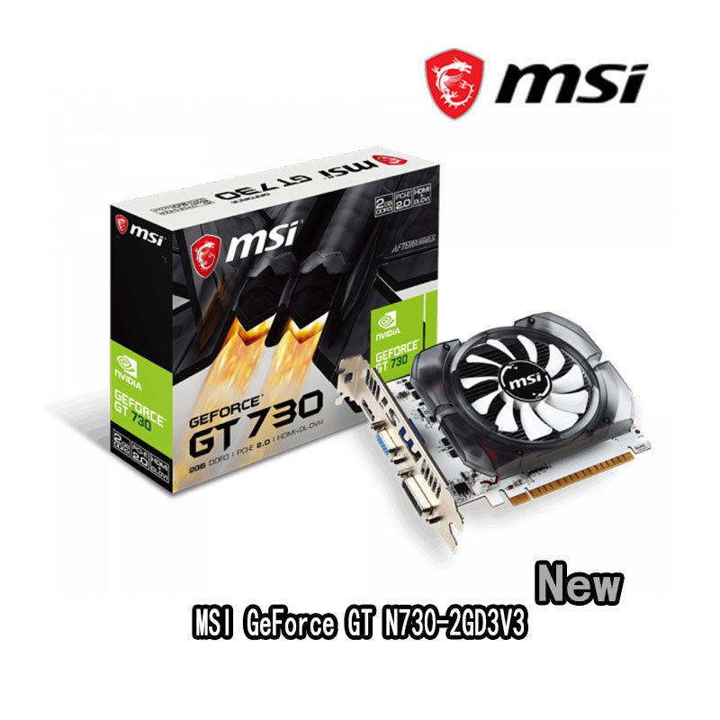 MSI 微星 GeForce GT730 2GD3 2G 730 28nm 2GB GDDR3 64 位 128 位視頻