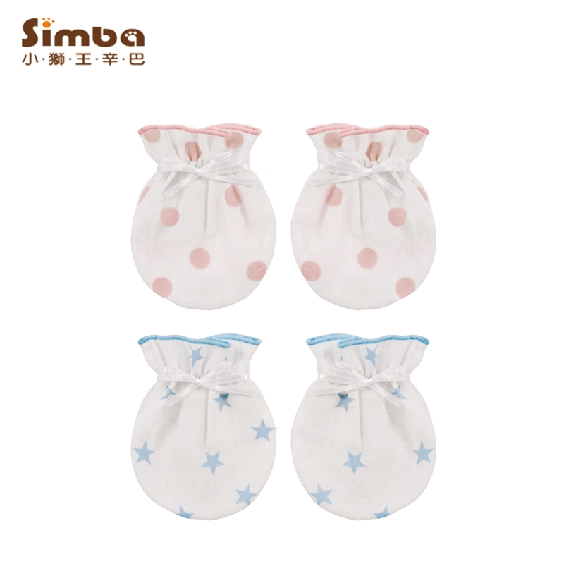 Simba小獅王 極柔感印花紗布護手套(2款) 米菲寶貝