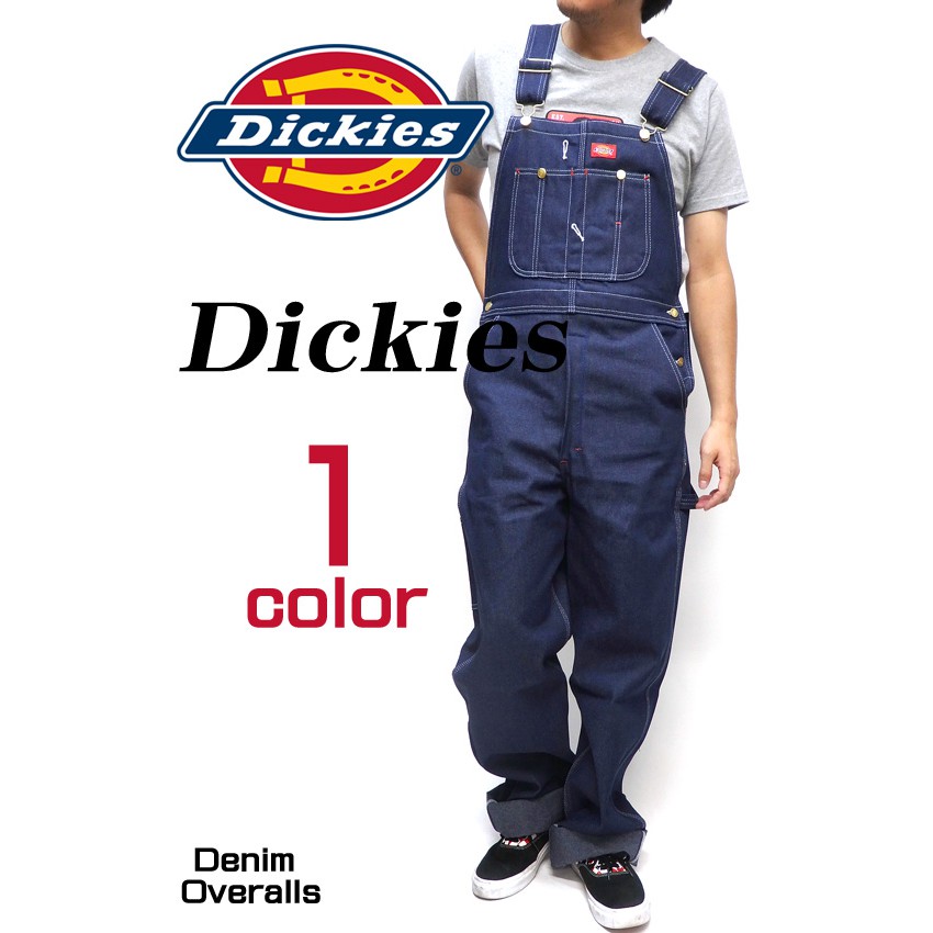 美線系列 Dickies 83294深藍色 吊帶褲 硬挺 牛仔吊帶褲 連身衣  特價商品