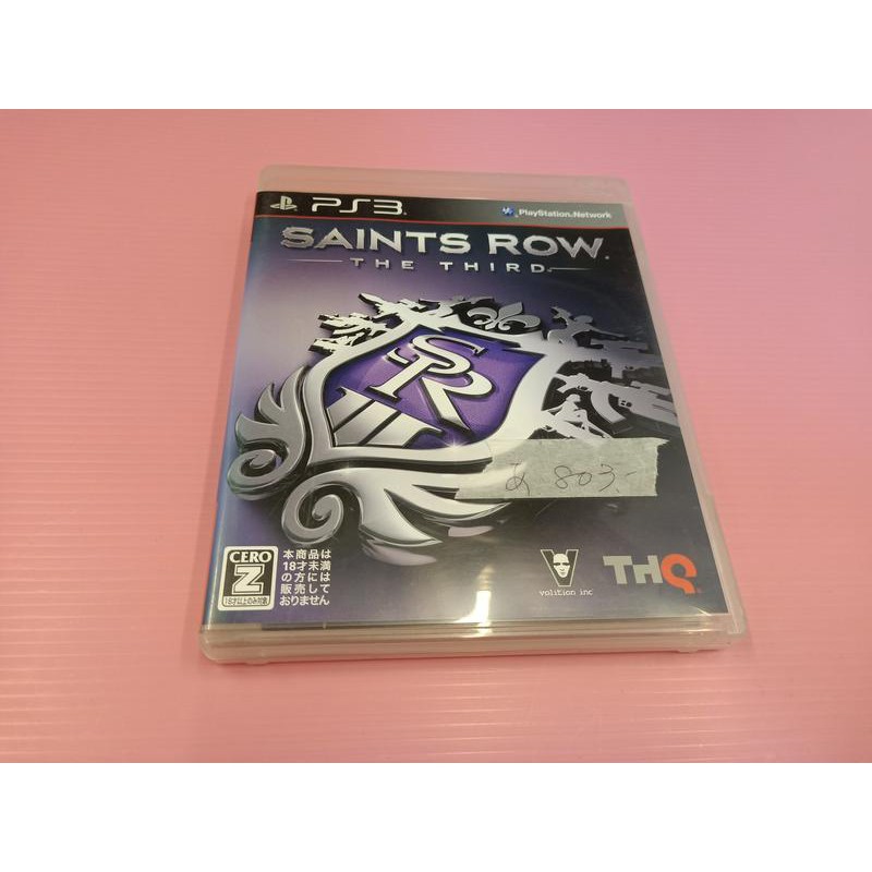 S 出清價!網路最便宜 SONY PS3 2手原廠遊戲片 黑街聖徒3 Saints Row The Third 賣100