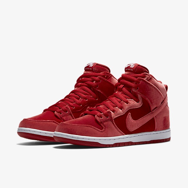 nike dunk high red
