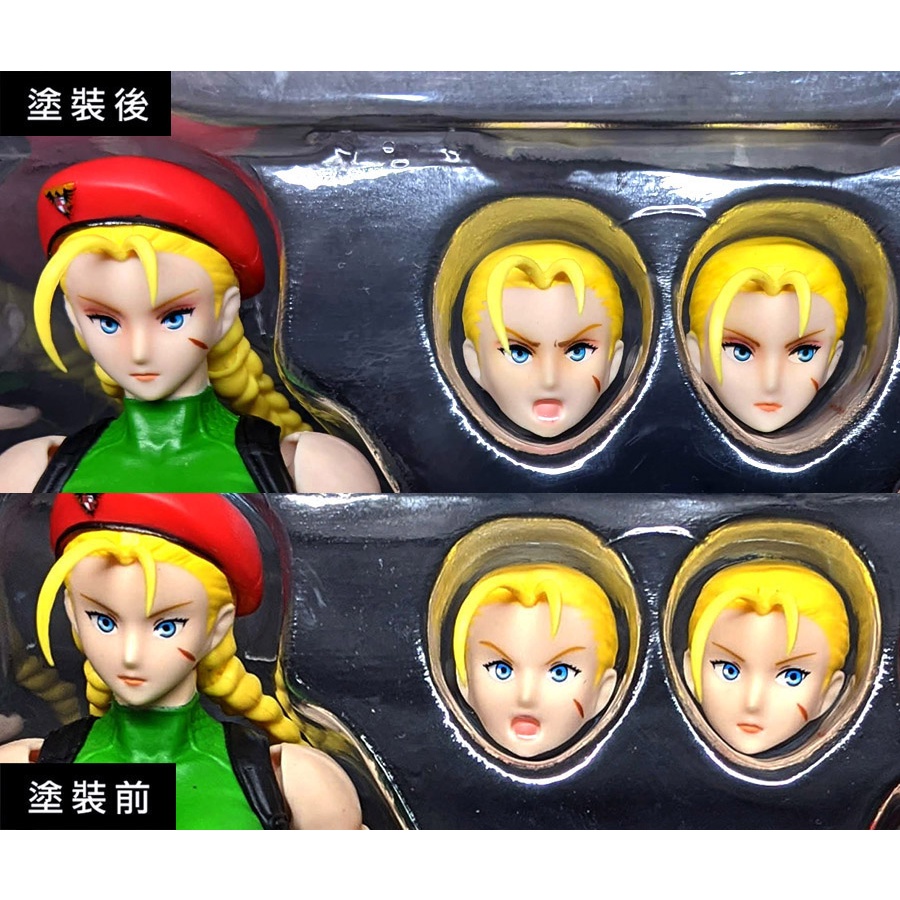 全新 現貨 正版 SHF 快打旋風 街頭霸王 倩咪 Cammy 塗裝 重塗 上色 春麗 春日野櫻 櫻花 櫻