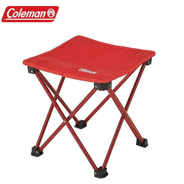 Coleman CM-23169 輕便摺疊凳 紅色 超輕量硬鋁登山椅 旅行 約370克 耐重80公斤《台南悠活運動家》