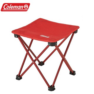 Coleman CM-23169 輕便摺疊凳 紅色 超輕量硬鋁登山椅 旅行 約370克 耐重80公斤《台南悠活運動家》